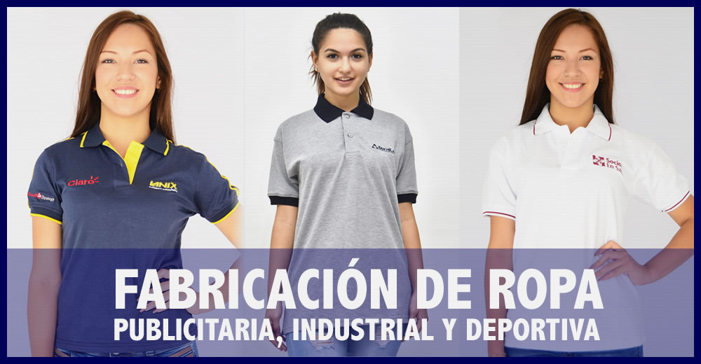 Fabricación de ropa publicitaria, industrial y deportiva